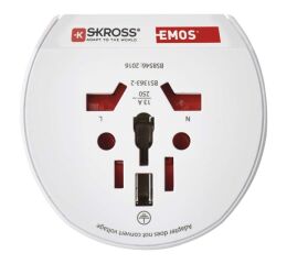 Cestovní adaptér pro cizince bílý *P0055N