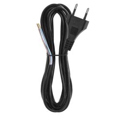 Flexo šňůra PVC 2x0,75 mm, 3m černá *(S19273)