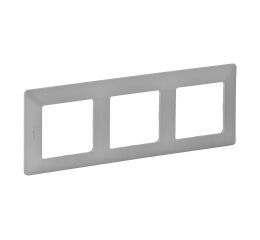 Valena LIFE rámeček 3-násobný barva hliník  *754133 Legrand