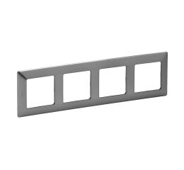 Valena LIFE rámeček 4-násobný barva nerezová *754154 Legrand