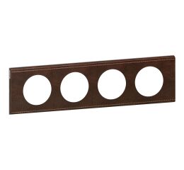 CL RÁMEČEK 4P HNĚDÁ KŮŽE  *069404 Legrand