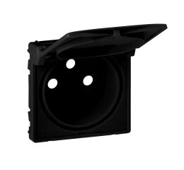 Valena LIFE krytka zásuvky 2P+T IP44 barva černá *756862 Legrand