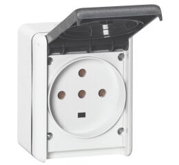 PLX ZÁS. IP44 3P+T+N 32A ŠEDÁ *055877