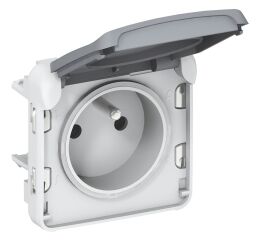 PLX55 ZÁS. 2P+T 16A DO AS ŠEDÁ  *069551E Legrand