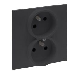 Niloé™ Step  zásuvka 2x2P+T ocelová  *863437 Legrand