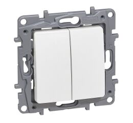 NIL STŘÍD. PŘEPÍNAČ Č.6+6 BÍLÁ  764509