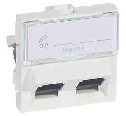 MOSN 2XRJ45 UTP C6 2M 45°  *076504 Legrand