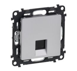 Valena LIFE zásuvka datová 1XRJ45 C5E UTP barva hliník  LCS*753340 Legrand