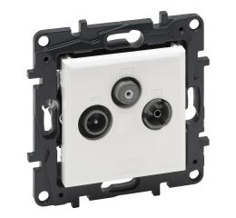 Niloé™ Step  zásuvka TV-RD-SAT hvězda bílá  *863180 Legrand