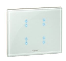 CL DOTYK.OVL.4TL KNX BÍLÉ SKLO  *067572 Legrand