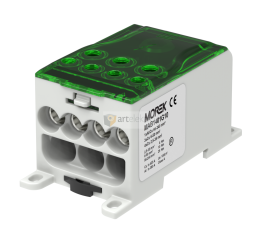 Distribuční blok OJL 400A, vstup 1xAl/Cu240mm?, výstup 4x35/3x50mm? zelený typ MAB1401G10 Morek