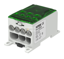 Distribuční blok OJL 400AF, vstup 10x(1x25), výstup 4x35/3x50mm? zelený typ MAB1403G10 Morek
