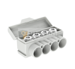 Distribuční svorka SLT 50-4-3 šedá Al 10-50/Cu 2.5-35 + 3x2,5mm2 1000V typ MAS4051A10 Morek