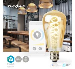 Žárovka dekorativní SmartLife LED WiFi E27/5,5W nastavení odstínu bílá *WIFILT10GDST64 Nedis
