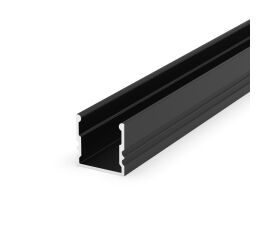 Profil hliníkový AL-PROFIL (E3) B 2m barva černá lakovaná GXLP106 Greenlux