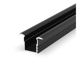 Profil hliníkový AL-PROFIL (F1) B 2m barva černá lakovaná GXLP116 Greenlux