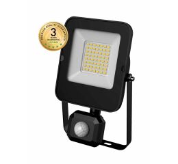 Reflektor LED ALFA PIR SMD 30W NW s PIR čidlem pohybu barva černá GXLR055 Greenlux
