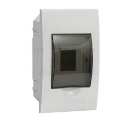 Rozvaděč DB104F 1X4P/FMD plastový  barva bílá-šedá 3840 Kanlux