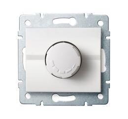 Stmívač LOGI otočný 500W s filtrem barva bílá 25082 Kanlux