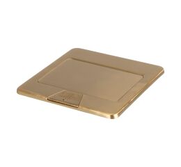 BIURO+   Krabice kovová do podlahy čtvercová POP-UP 1+1/2xM45 - mosaz *28306 Kanlux