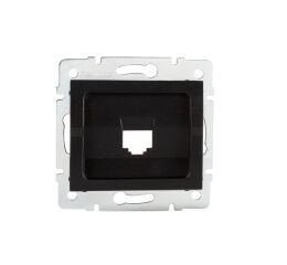 Adaptér LOGI 02-1399-042 datové zásuvky 1xRJ45 barva černá matná 33571 Kanlux