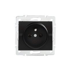 Zásuvka LOGI 02-1250-142 cm samostatná se záslepkou barva černá matná 33603 Kanlux