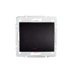 Vypínač LOGI 02-1140-142 schodišťový s LED barva černá matná 33625 Kanlux