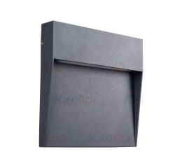 Svítidlo LED DULI LED 6,5W-NW-L-GR nástěnné přisazené fasádní barva antracit 33752 Kanlux