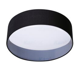 Svítidlo LED RIFA LED 17,5W WW B/W stropní plafon barva černá 36463 Kanlux