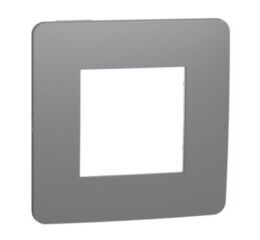 Unica Studio Color - Krycí rámeček jednonásobný, Dark Grey/Bílý *NU280221