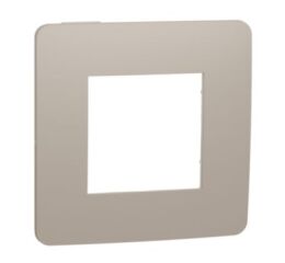 Unica Studio Color - Krycí rámeček jednonásobný, Taupe/Bílý *NU280226