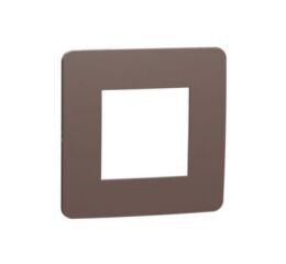 Unica Studio Color - Krycí rámeček jednonásobný, Chocolate/Bílý *NU280216