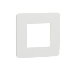 Unica Studio Color - Krycí rámeček jednonásobný, Bílý/Bílý *NU280218