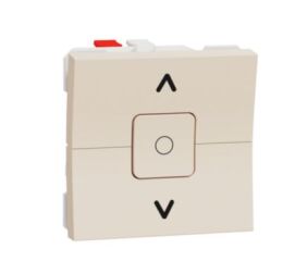 Unica - Žaluziový jednopólový spínač 6A, 2M, Béžový *NU320844