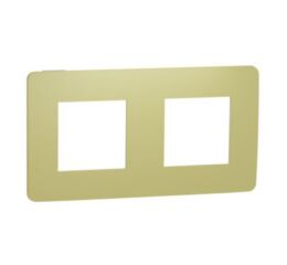 Unica Studio Color - Krycí rámeček dvojnásobný, Light Green/Bílý *NU280411