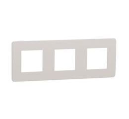 Unica Studio Color - Krycí rámeček trojnásobný, Light Grey/Bílý *NU280624