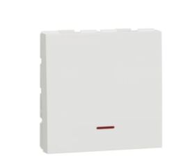 Unica - Spínač dvoupólový 32A s kontrolkou, Bílý *NU323218S