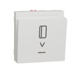 Unica - Spínač pro hotelové karty, 2M, Bílý *NU328318