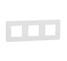 Unica Studio Color - Krycí rámeček trojnásobný, Bílý/Bílý *NU280618