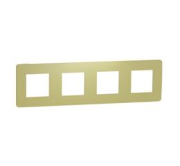 Unica Studio Color - Krycí rámeček čtyřnásobný, Light Green/Bílý *NU280811