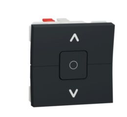 Unica - Žaluziový jednopólový spínač 6A, 2M, Antracit *NU320854