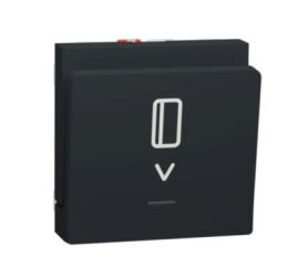 Unica - Spínač pro hotelové karty, 2M, Antracit *NU328354