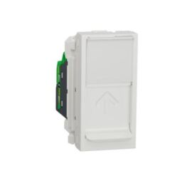 Unica - Zásuvka datová 1xRJ45 Kat.6A FTP, 1M, Bílá *NU344818