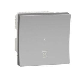 Unica - Časový spínač 10A, Aluminium *NU353530