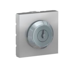 Unica - Tlačítko na klíč 3 polohy, 2M, Aluminium *NU373130