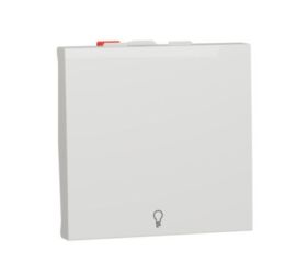 Unica - Tlačítko řazení 1/0 "světlo", 2M, Bílé *NU320618L