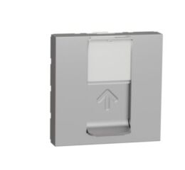 Unica - Zásuvka datová 1xRJ45 Kat.5e UTP, 2M, Aluminium *NU341130