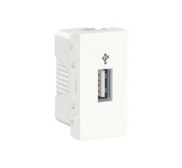 Unica - USB 2.0 datový konektor, 1M, Bílý *NU342918