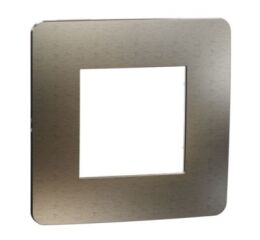 Unica Studio Metal - Krycí rámeček jednonásobný, Bronze/Bílý *NU280250M