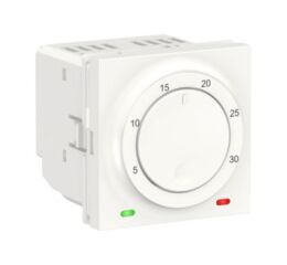 Unica - Termostat prostorový otočný 2M, Bílý *NU350118